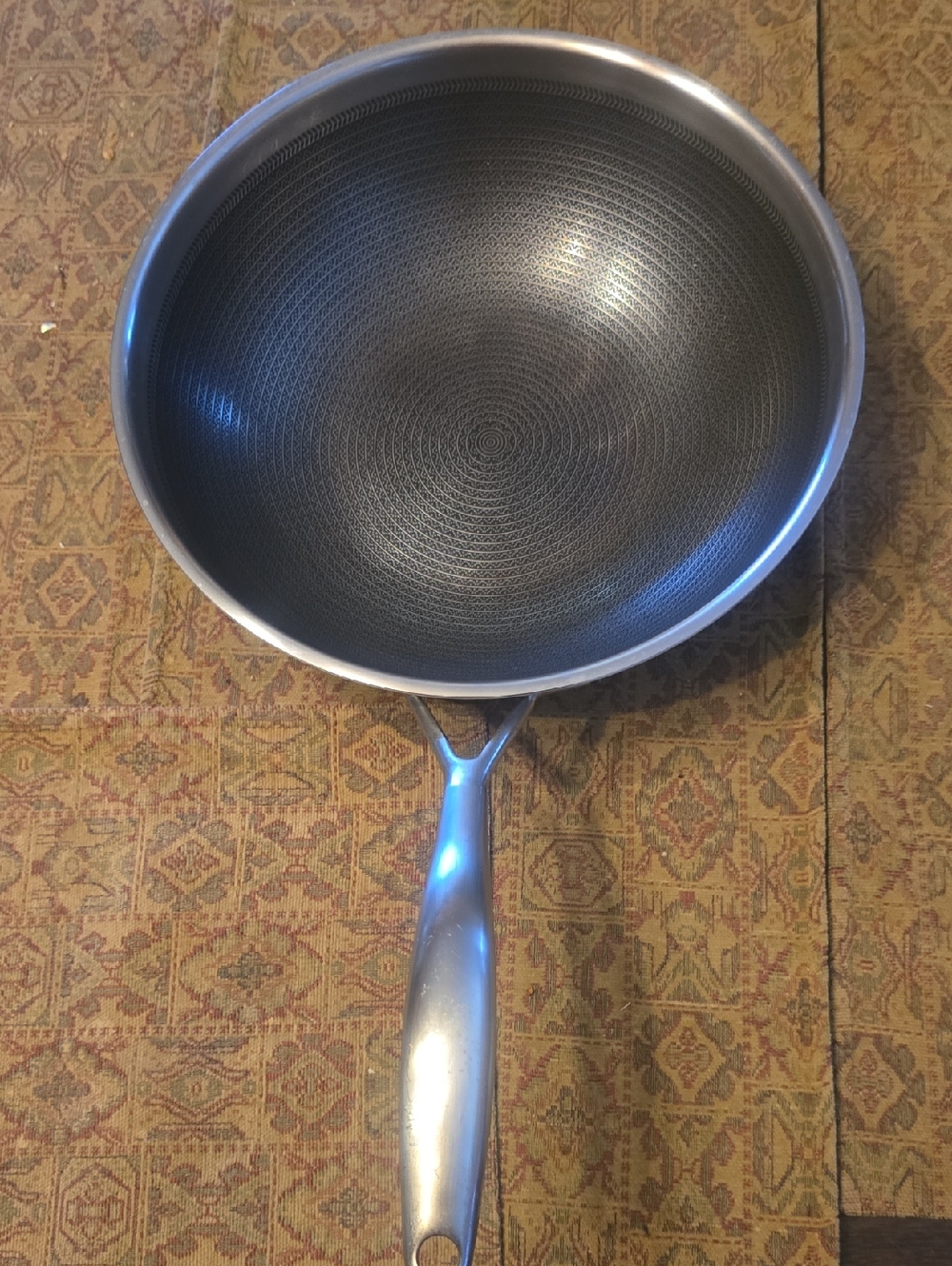 Joydeem Stainless Steel Hybrid Frying Pan with Non Stick Surface 12" in Diameter